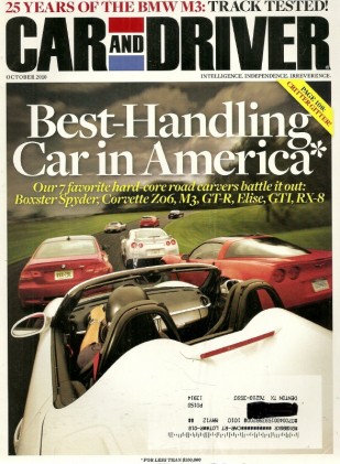 CAR & DRIVER 2010 OCT - BEST HANDLERS, BLOWN XJ, FIVE M3s DUEL, FAT ALBERT*